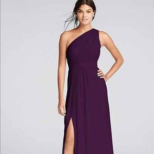 Chiffon Plum Bridesmaid dress. Worn once.
